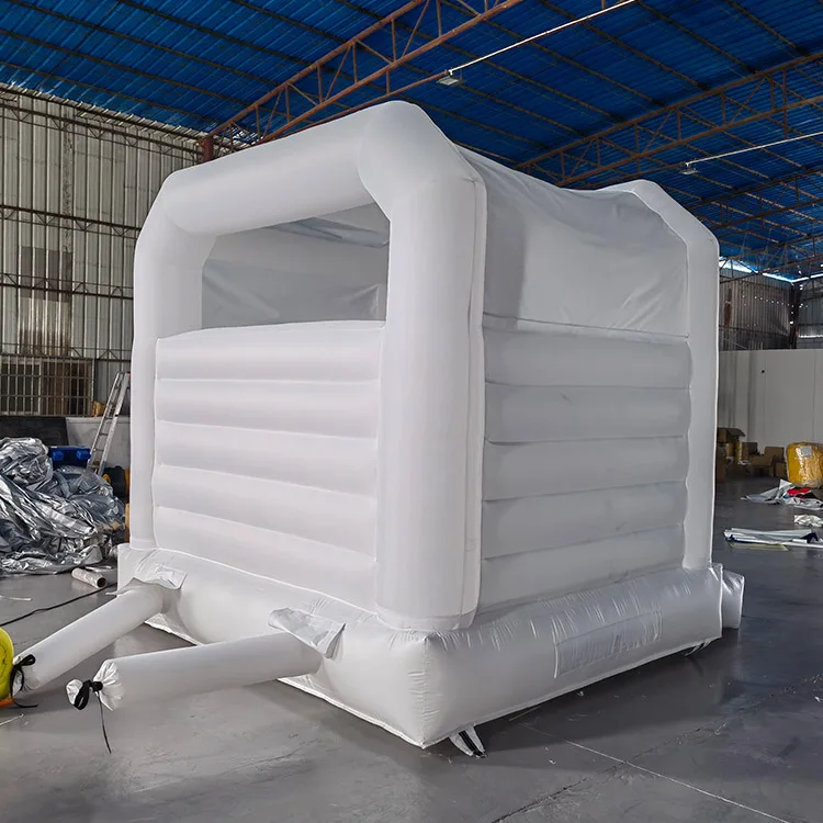 kids jumpers party rental equipment jumping commercial bounce house 8x8 white jumping castle