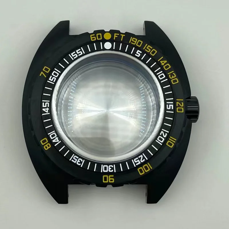 Корпус часов для черепахи NH35A NH36A водонепроницаемый Сменный Чехол из нержавеющей стали с сапфировым стеклом