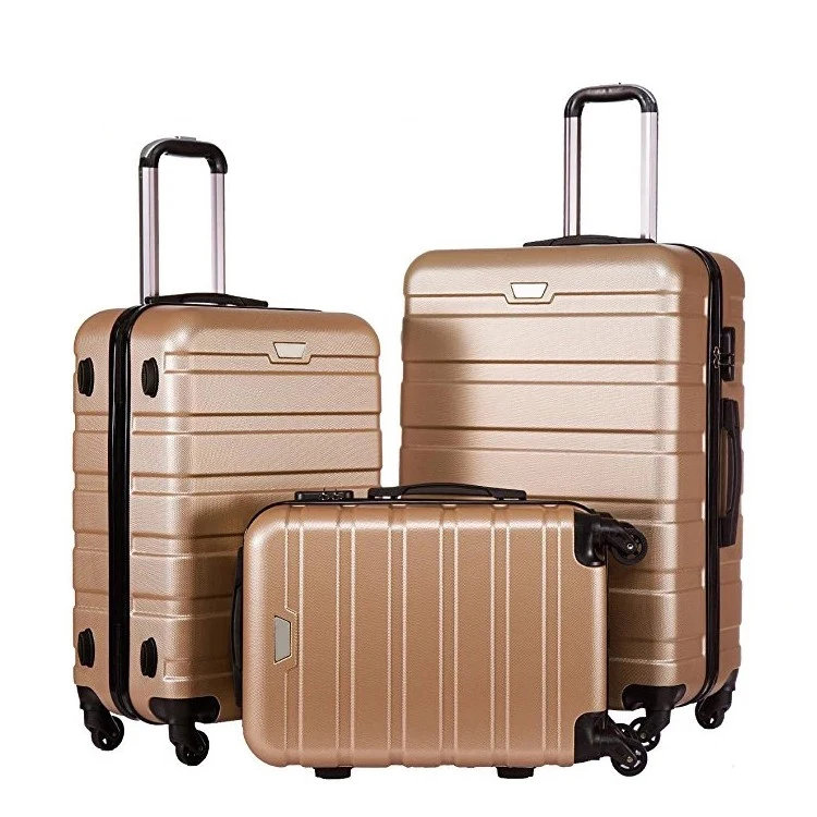 3 pcs Set 4 pcs Set ABS grocery trolley bag Luggage Hard Side Lightweight Suitcase set