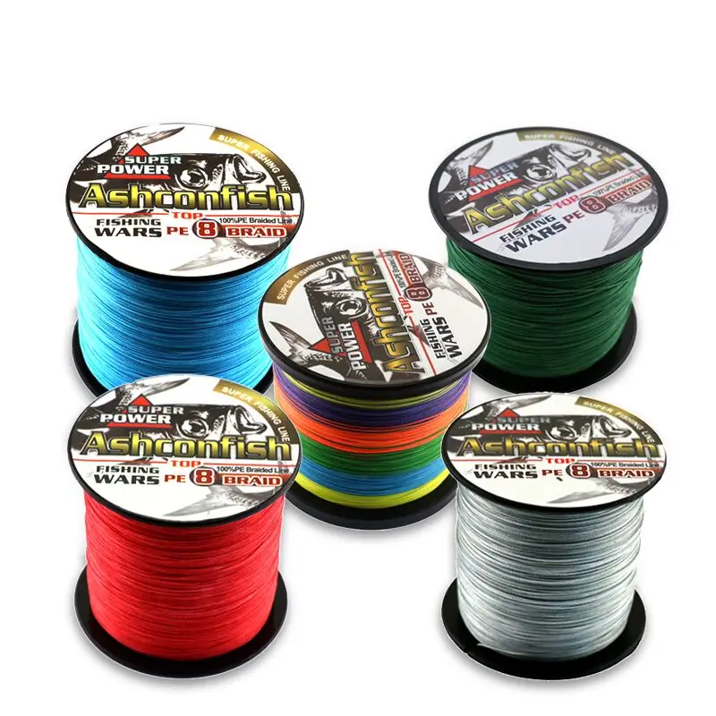 Manufactory wholesale 4 8 9 16 braid fishing threads OEM 300 500 2000meter PE braided fishing line