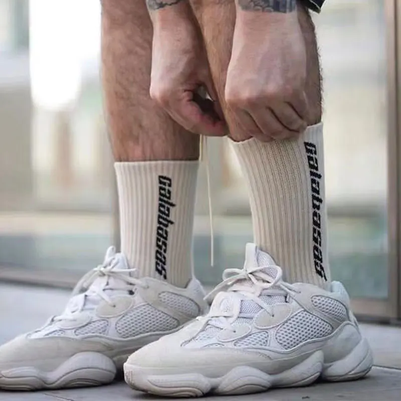 Унисекс, мужская хлопковая уличная одежда, длинные носки для скейтборда в стиле хип-хоп