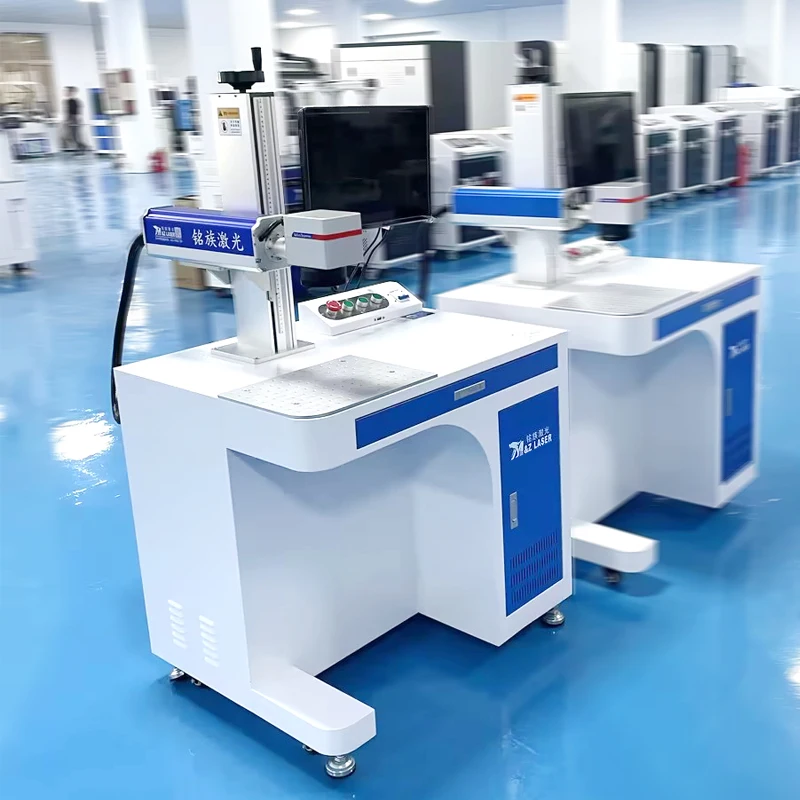 Factory price metal engraving Desktop 20w-100w fiber laser marking machine Mopa phone case printing machine engraver