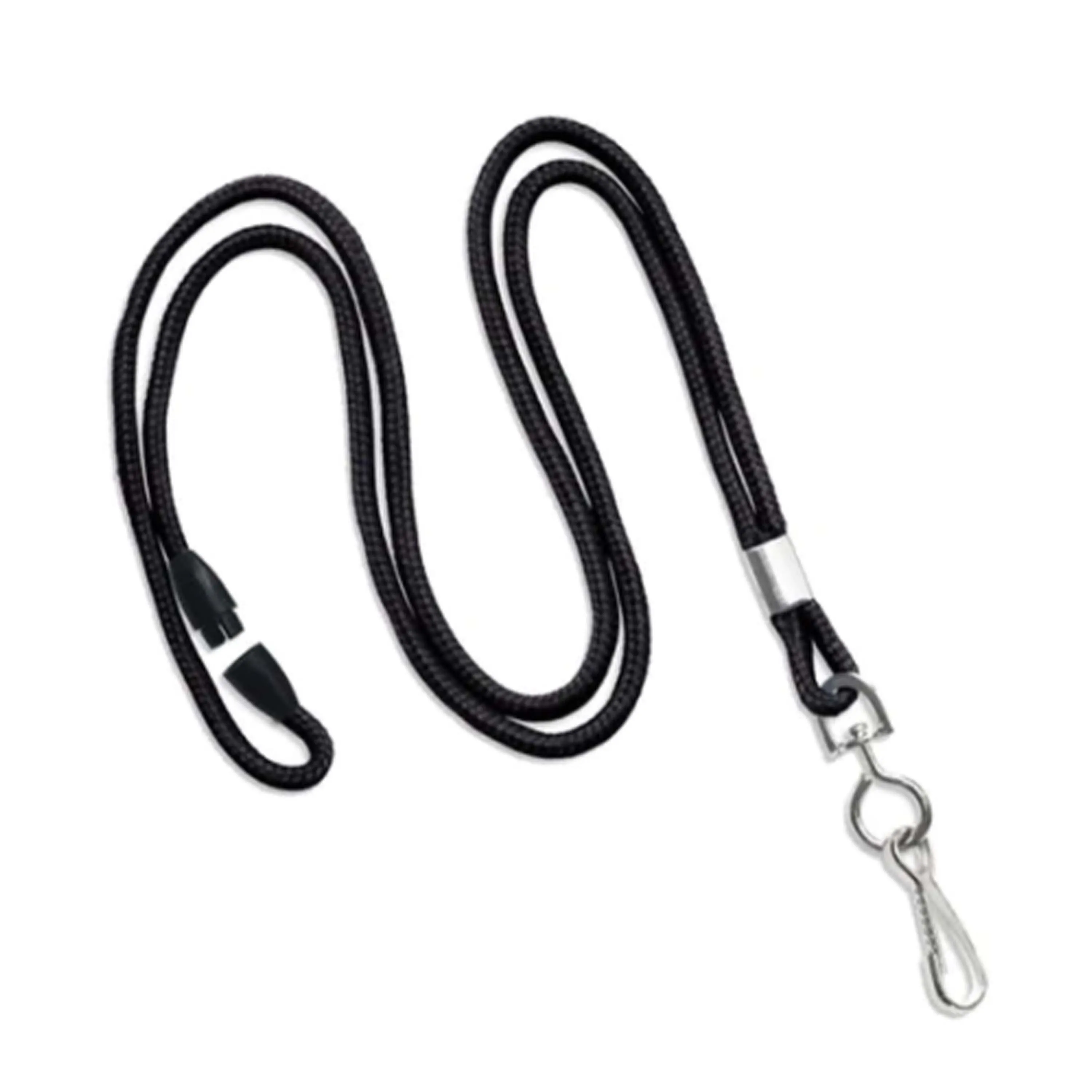 Besto 3mm round Braid Polyester Printed Lanyard Accessory Set for Students Nurses ID Card Badge Holder Phone Lanyard Promotions