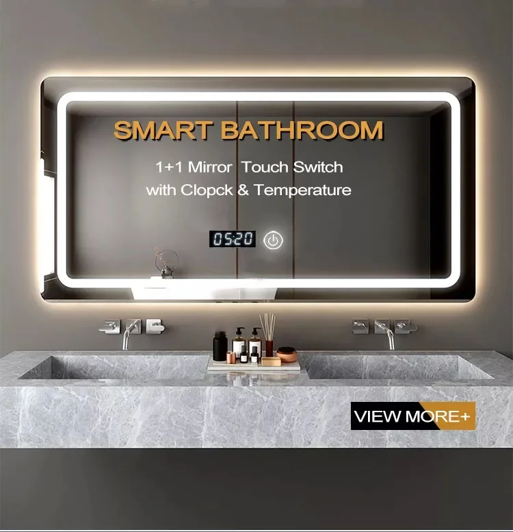 Mirror CCT Touch Switch Dresser Beauty Mirror Bathroom Makeup Mirror Smart Dimming Touch Switch 12V 36W 60W 5A