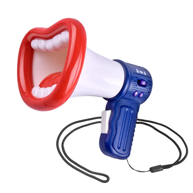 Electric Novelty Multi-Voice Changer Loudspeaker Toy Voice Interactive Changer Toy Recording Microphone Toys Fun for Kids