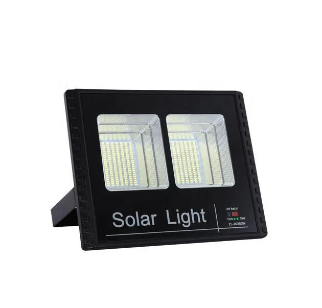 
Outdoor 300w Solar panel led light with remote control Dual-Head Solar flood light 