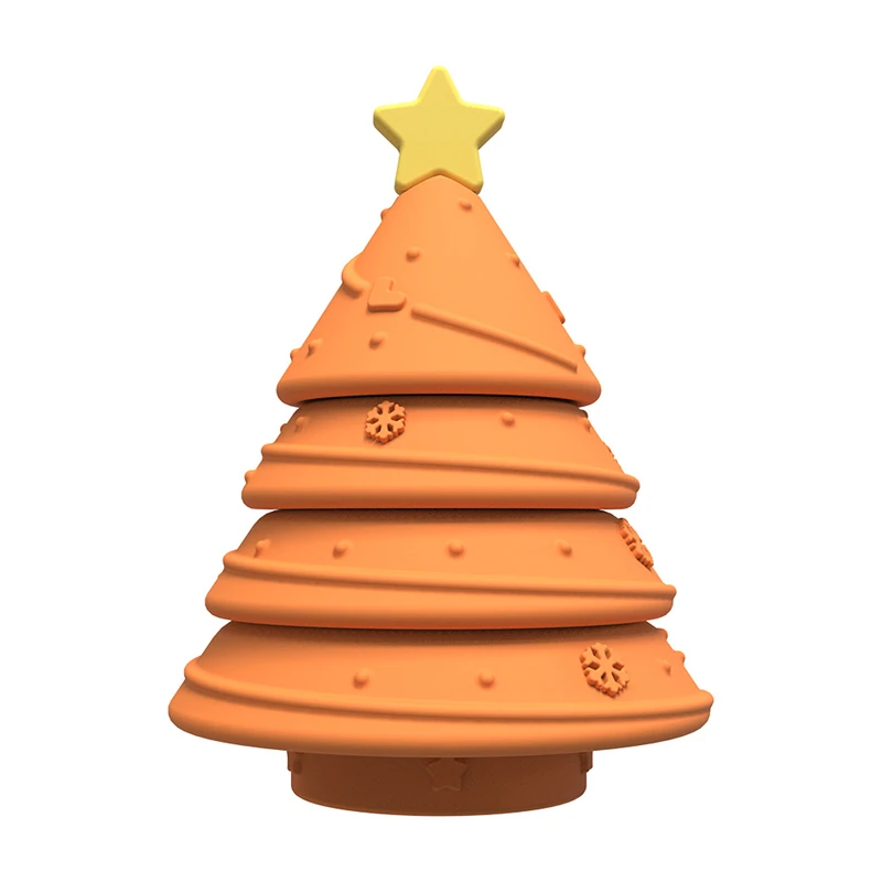 Baby Silicone Christmas Tree Design Building Blocks Educational Toy BPA Free Baby Jigsaw Stacking Puzzles Silicone Toy