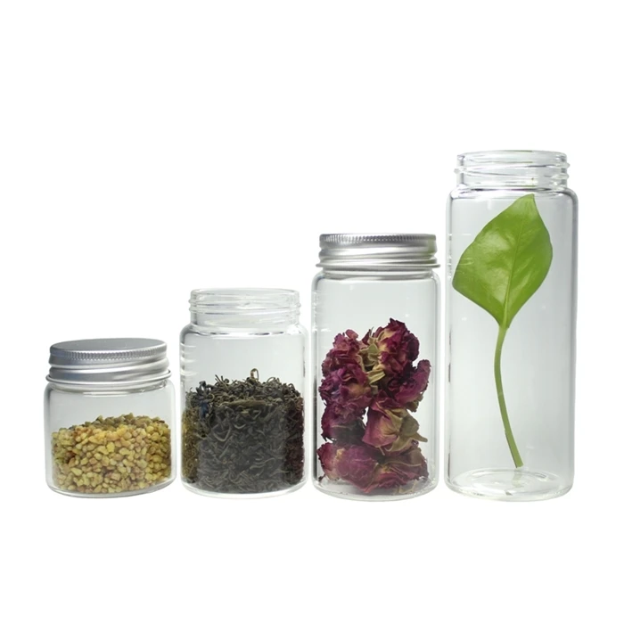 Large Diameter Glass Vial High Borosilicate Glass Bottle for Spice