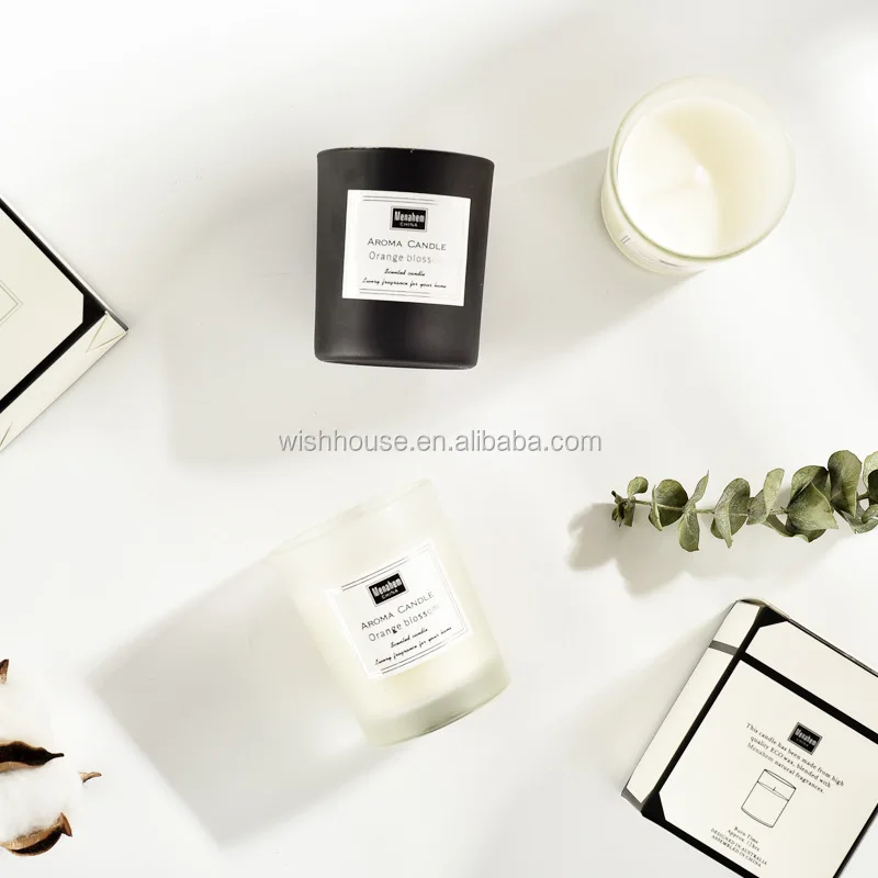 Set di scatole regalo di lusso per San Valentino Vaso portacandele in vetro dal design personalizzato