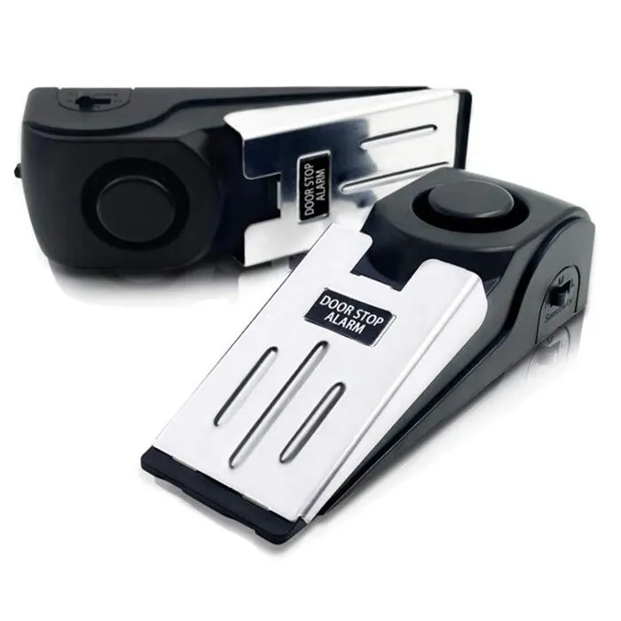 Manufacturing Custom plastic alarm  black stop wedge alarm hardware Stainless steel silicone Wall protector door stop