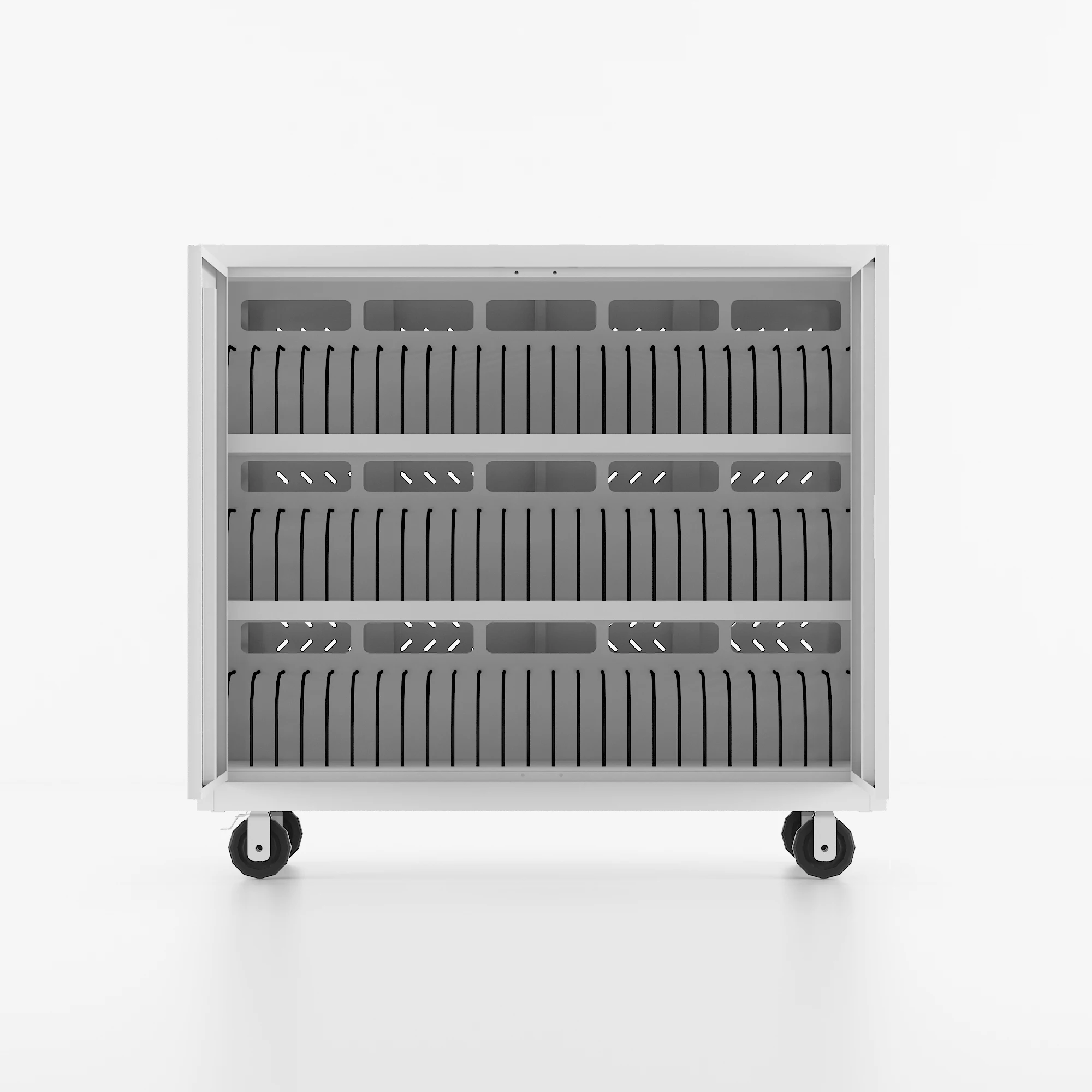 Tablet Charging Cart For 75 Tablets/ iPad Charging Trolley/ 75 Ports Tablet Charging Cabinet for School
