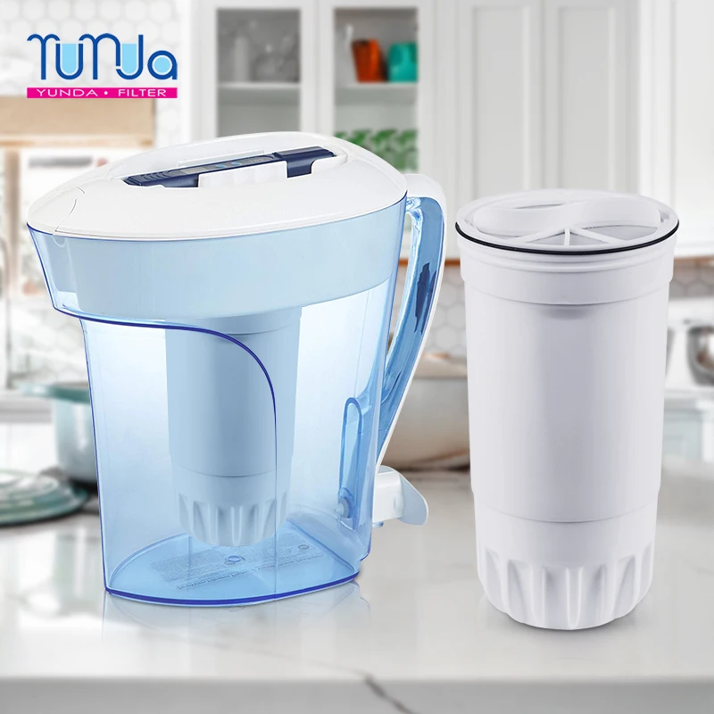 YUNDA FILTER Removes flouride alkaline plastic water jug pitcher replacement filter
