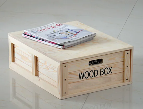 best selling  natural pine wood bins handmade unfinished wooden box pantry storage boxes