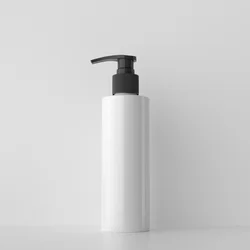 Longway colorful  plastic lotion pump bottle with white dispenser 250ml for hair shampoo cosmetic packaging