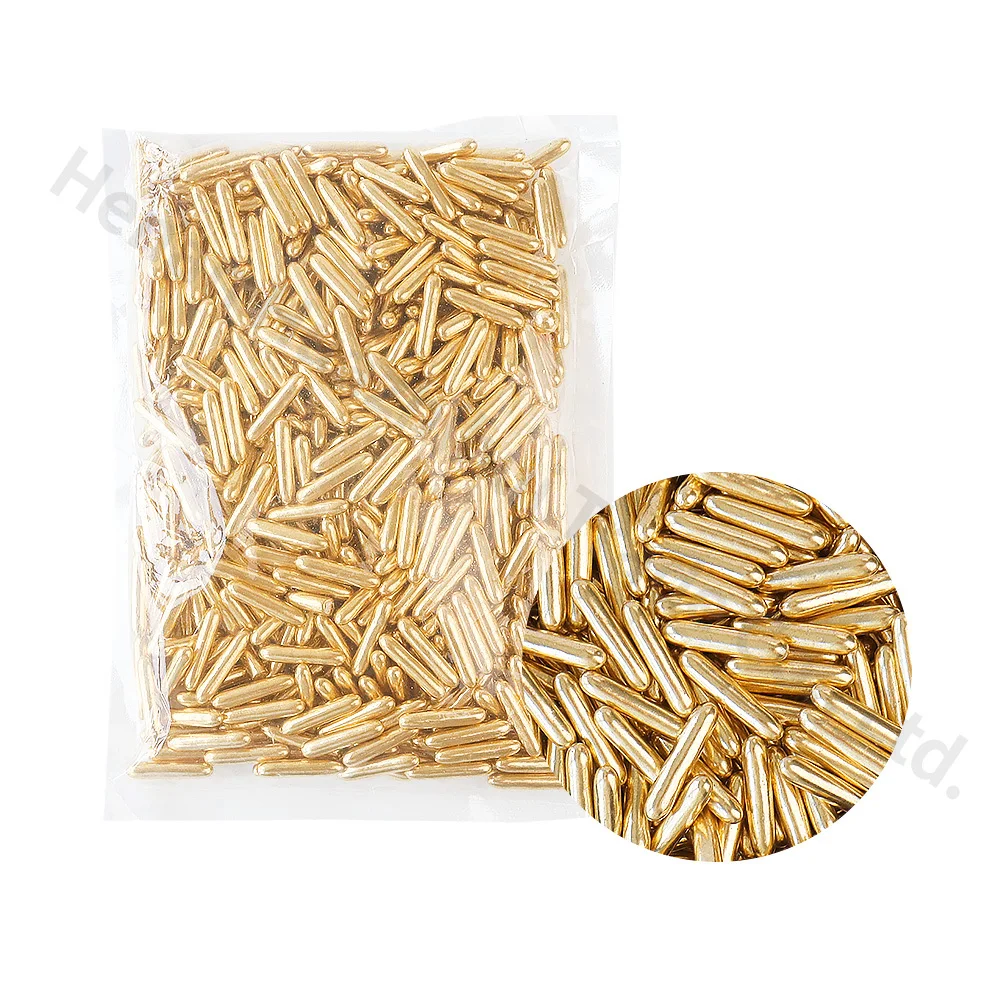 Pearl Sprinkles Cake Decorating Metallic Gold Rod Sugar Ball DIY Baking Tools bakery decoration ingredients cake sprinkles