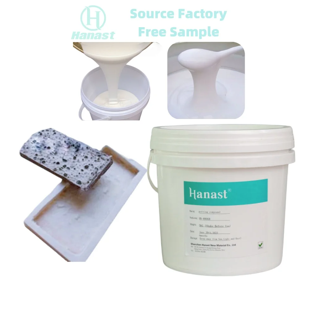 Global Wholesale Concrete Gypsum Crafts Building Materials Mold High Strength Tin Cured RTV-2 Liquid Silicone Rubber