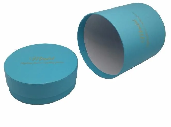 Round paper chocolate hat boxes wholesale large decorative storage cardboard boxes with lid