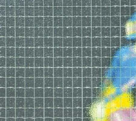 6mm 6.5mm Clear Bronze Brown Nashiji Wired Glass Fire-Proof Glass