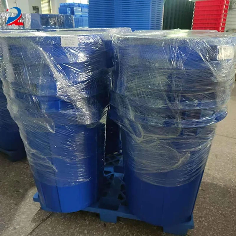 Blue Round Outdoor rubbish bin 50L 100L large economic fermentation plastic water bucket with lid