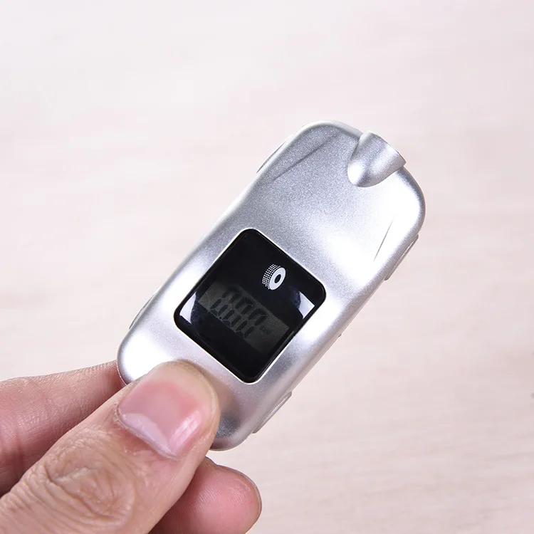 Car Shape Design Key Chain Key Ring Mini LCD Digital Display Tire Gauge