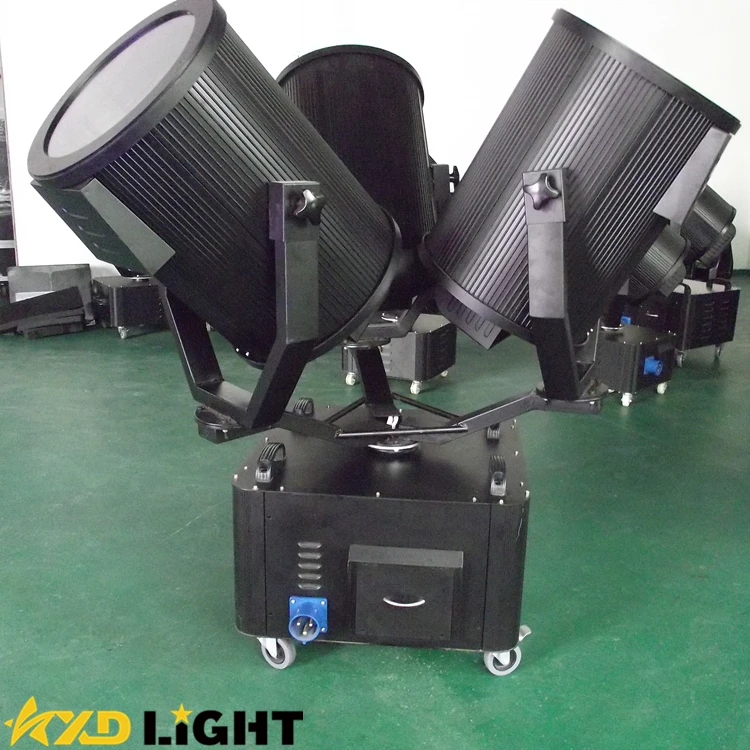 3 Heads 1000w 5000W Moving Head Beam Waterproof Tracker Search Lights Outdoor Sky Beam Light