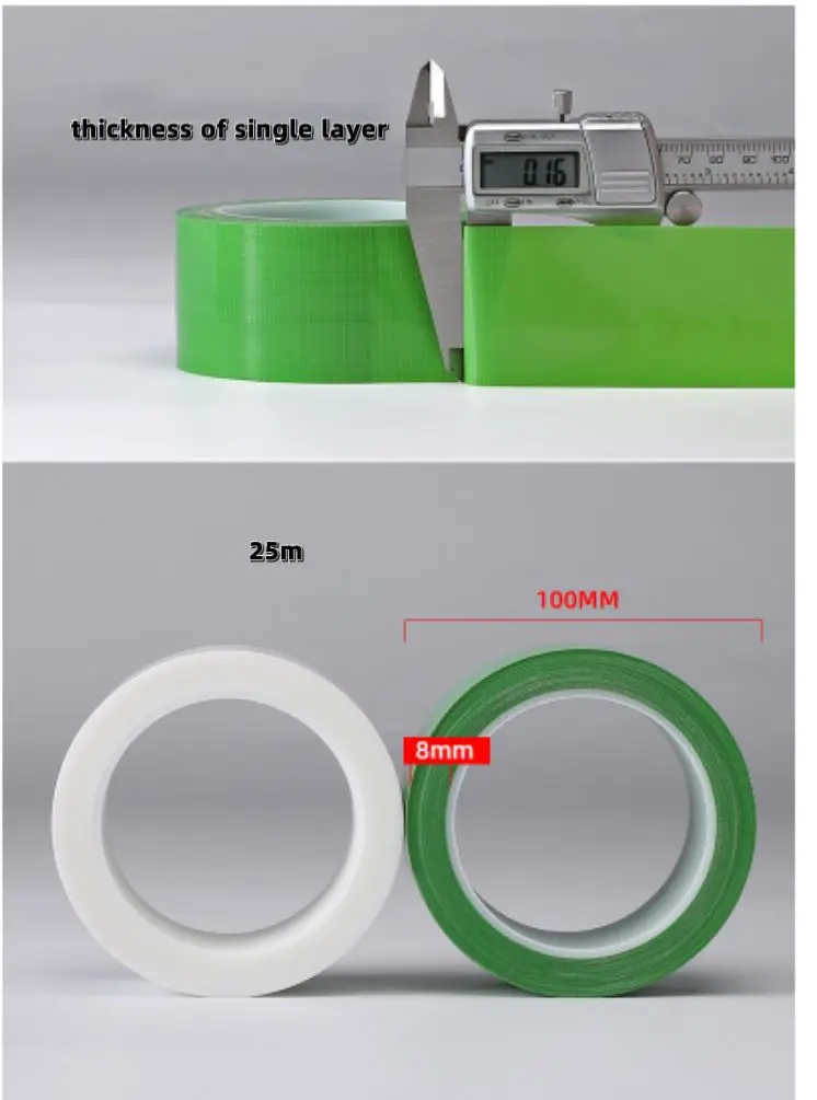 UV Resistant Red Green Durable Waterproof Painting PE Material Nature No Residue Hand Tear Off Tuck  Tape Stucco Masking Tape