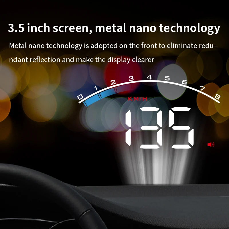  Релее 2020 новый продукт 3 5 дюймов Автомобильный HUD система OBD2 светодиодный