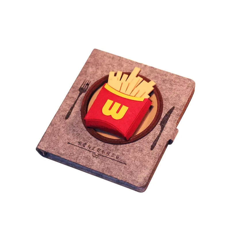 Kawaii Stationery Hamburger 3D Food Cover Diary Journal Multiple Color Custom Mini Notebook