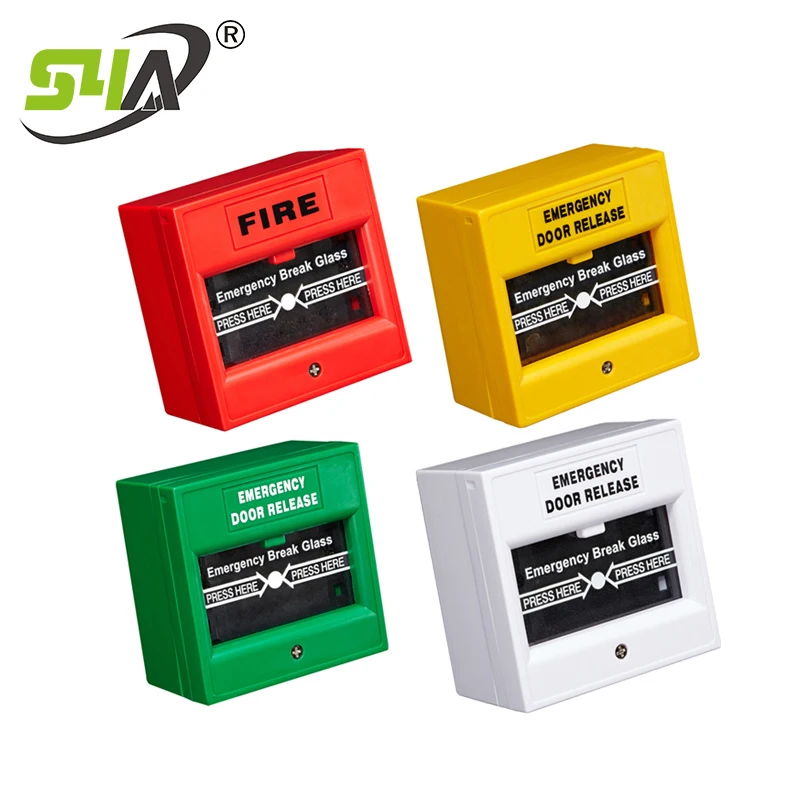 double throw emergency break glass Fire Alarm Button