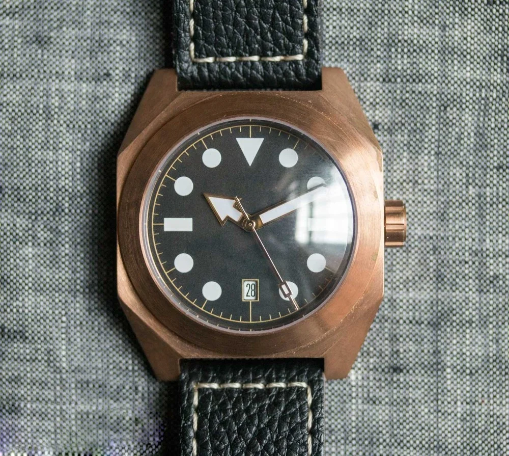 Luxury Brand bronze classic sport Domed Sapphire Crystal mechanical Automatic Men Watches