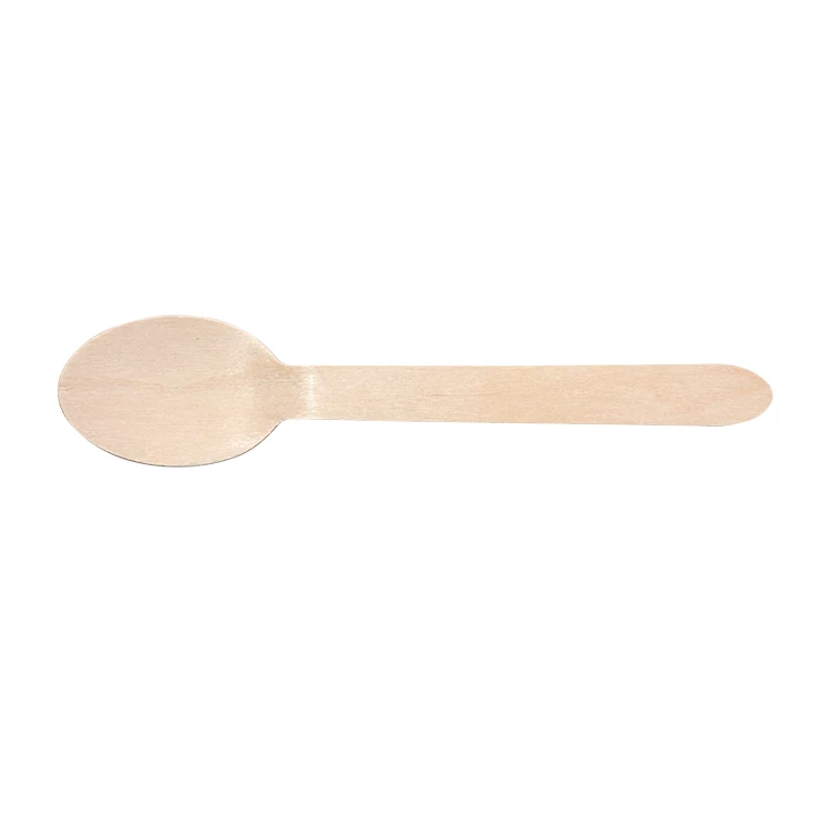 wholesale Compostable Biodegradable serving ice cream Natural wooden spoons cooking utensil sets