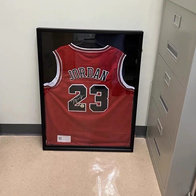 Jersey Frame Display Case  Customized Football Basketball Clothes Collection Wall-Mounted MDF High-End Jersey Display Frame