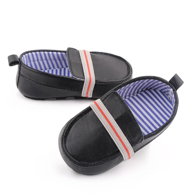 Solid Toddler Casual Slip-on Shoes PU Fancy High Quality Baby Shoes Unisex