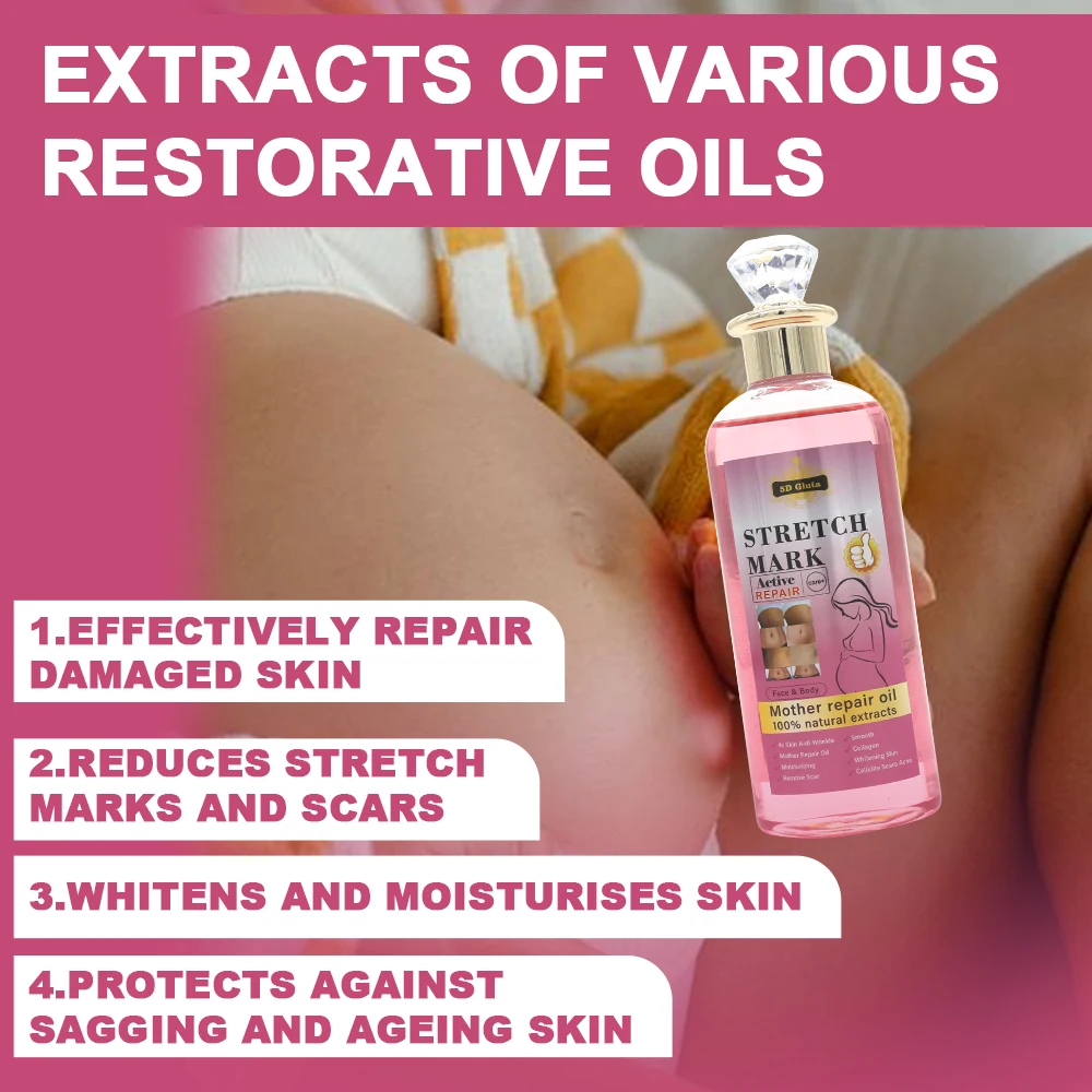 Natural Extracts Stretch Marks removal oil cream products Treatment Repair Scar Postpartum Repair Firming Body Stretch Marks Oil