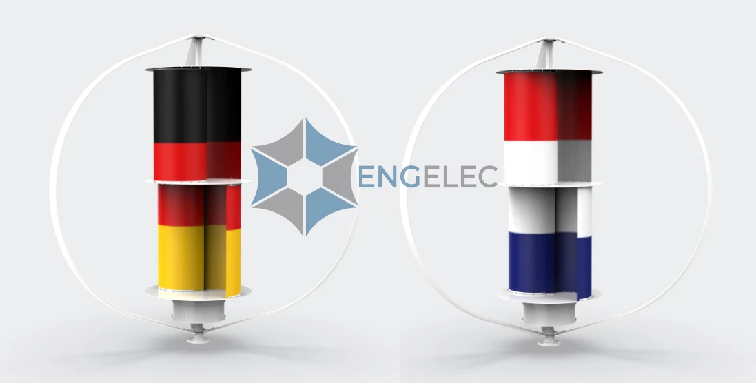 2000W High Efficiency Vertical Axis Wind Generator Low Noise 48V120V220V Windmill Complex Of Three Wind Turbines