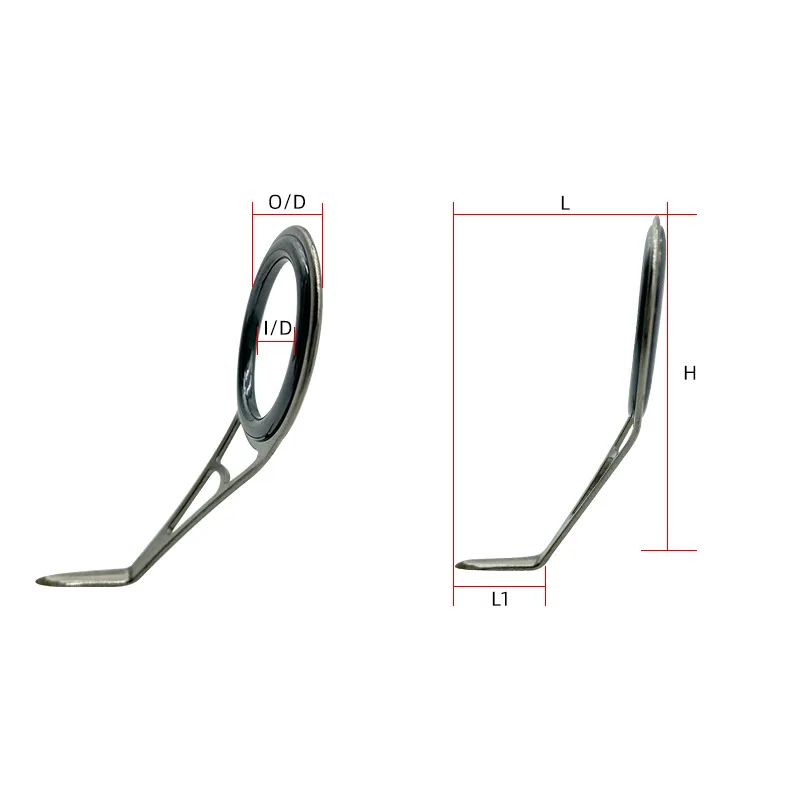 Wholesale Ring Guide All Kinds Of Spinning and Casting Rods Ldeal Ceramic Ringed Single Foot Fishing Rod Guide Accessories
