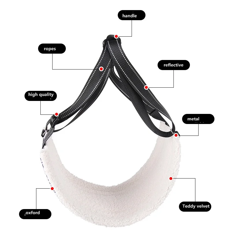 Adjustable Dog Support Harness helps Senior Elderly injured pet Sling hind leg support Dog sling carrier Dog Lift Harness