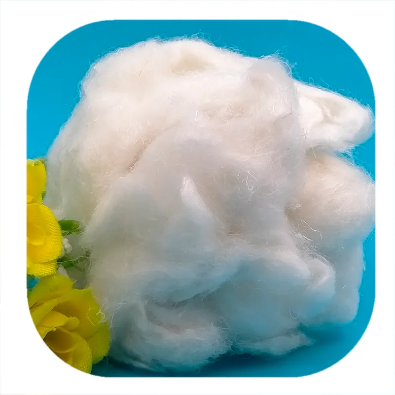 High Quality Natural 100% Hemp Material Bleached Flax Fiber for Blended Spinning
