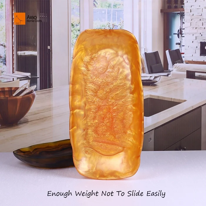 Contemporary Design Large Size Rectangular Champagne Ice Bucket Custom Branding in Pearlized Gold Color for Bar Chiller