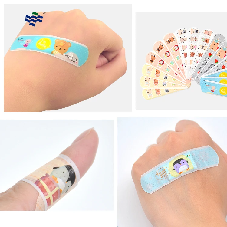 Kids Spot Animal Cute Pu Elastic Band-Aid Wound Plaster Bandages Band Aid Plaster