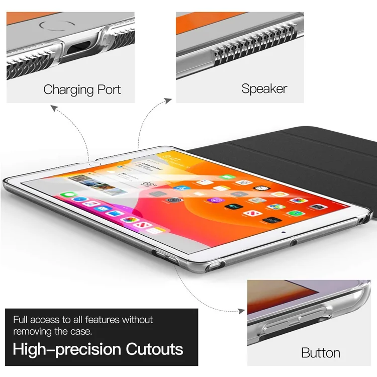 For ipad 102 inch case  Hard  PC shell cover for ipad 7 th Generation 10.2 inch 2019 Release