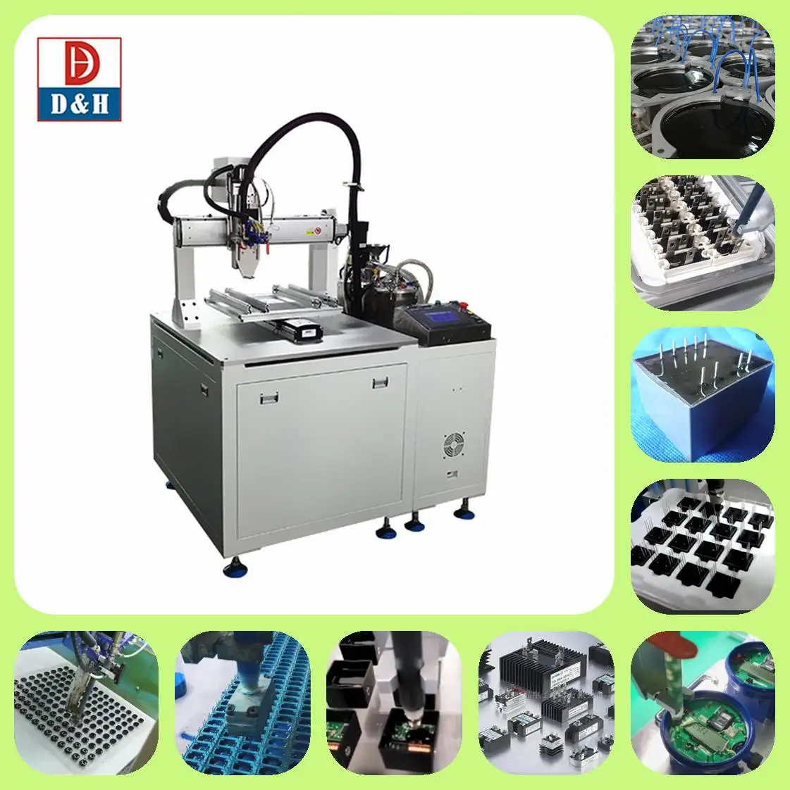 3 Axis Robotic epoxy resin silicone urethane Glue Dispensing  machine System for Pcbs