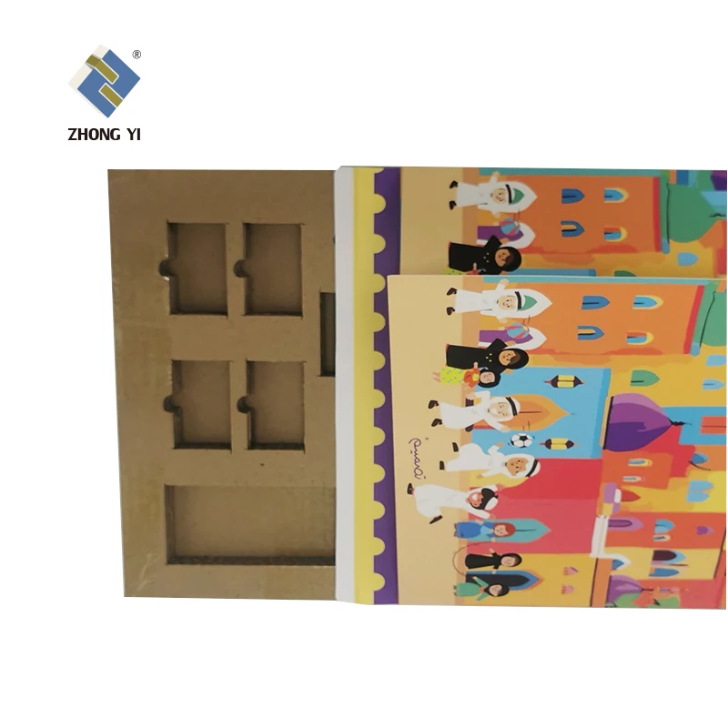 Custom Logo Printing Cosmetic luxury Christmas advent calendar gift box packaging for Ramadan Kids