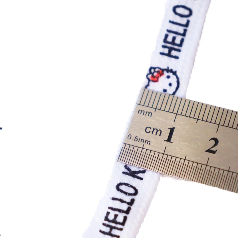 Polyester rope single side silk screen LOGO drawcord