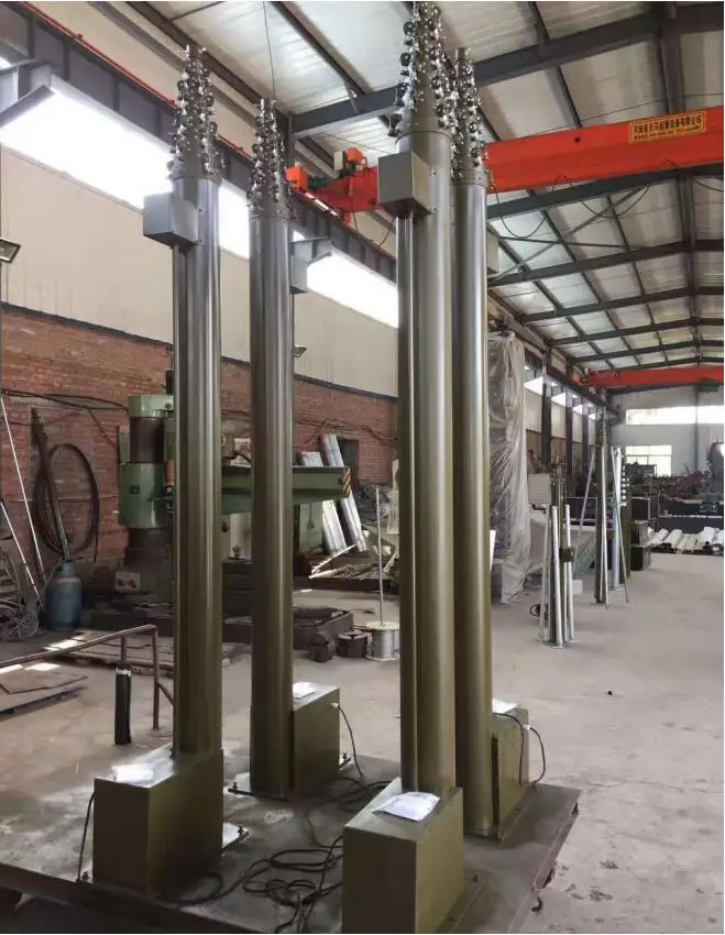 30m Telescopic Cctv Camera  Mast Pole Telecommunication Antenna Telescopic Mast