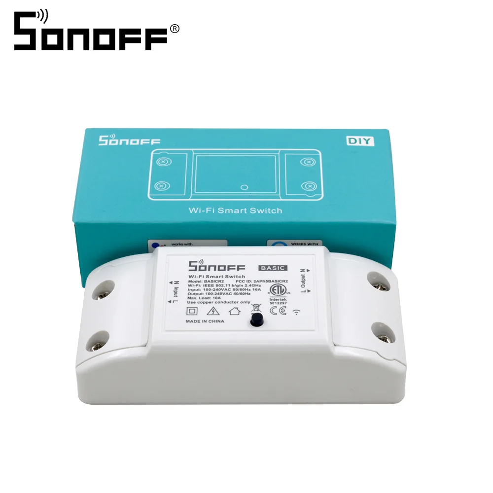 SONOFF Basic R2 relay Home Automation DIY Wifi Switch module timer 220v Compatible with Alexa DIY Your Home  Mini Switch
