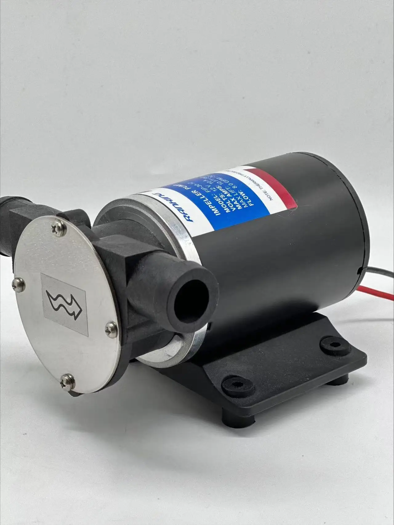 RANKING 12V  Marine Boat Mini Bilge Electric Sea Water Pump Machine 12volt DC Self Priming Impeller Rain water Pump Portable