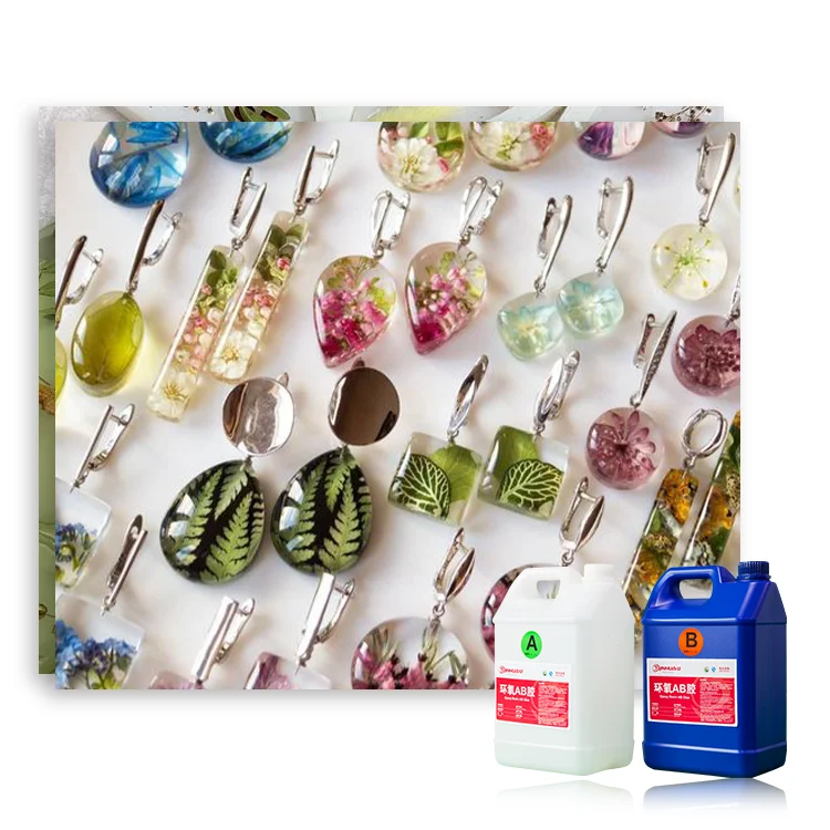 3:1 Easy Mix Bubble-free Liquid Crystal Epoxy Resin Clear Glossy AB Epoxy Resin for DIY Pendants, Jewelry, Crafts