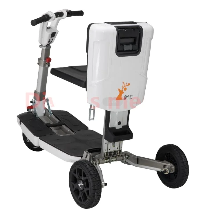 Folding 3 Wheel Travel Airplane Luggage Electric Mobility Scooter Tricycle For Erlerly And Disabed