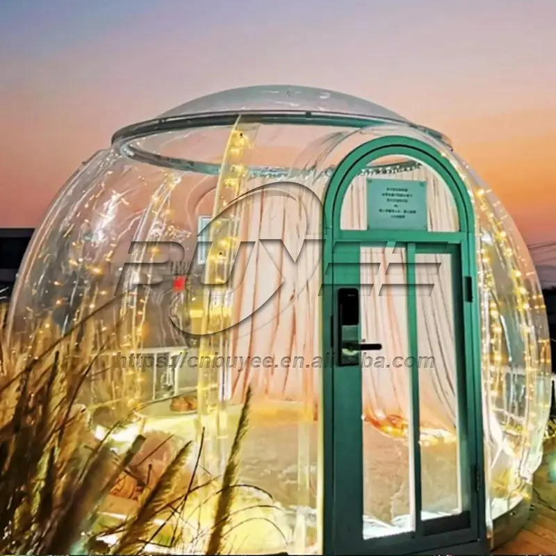 Outdoor Attractive Appearance Crystal Star Seeing House Enjoy Transparent Waterproof Dome House For Wholesale